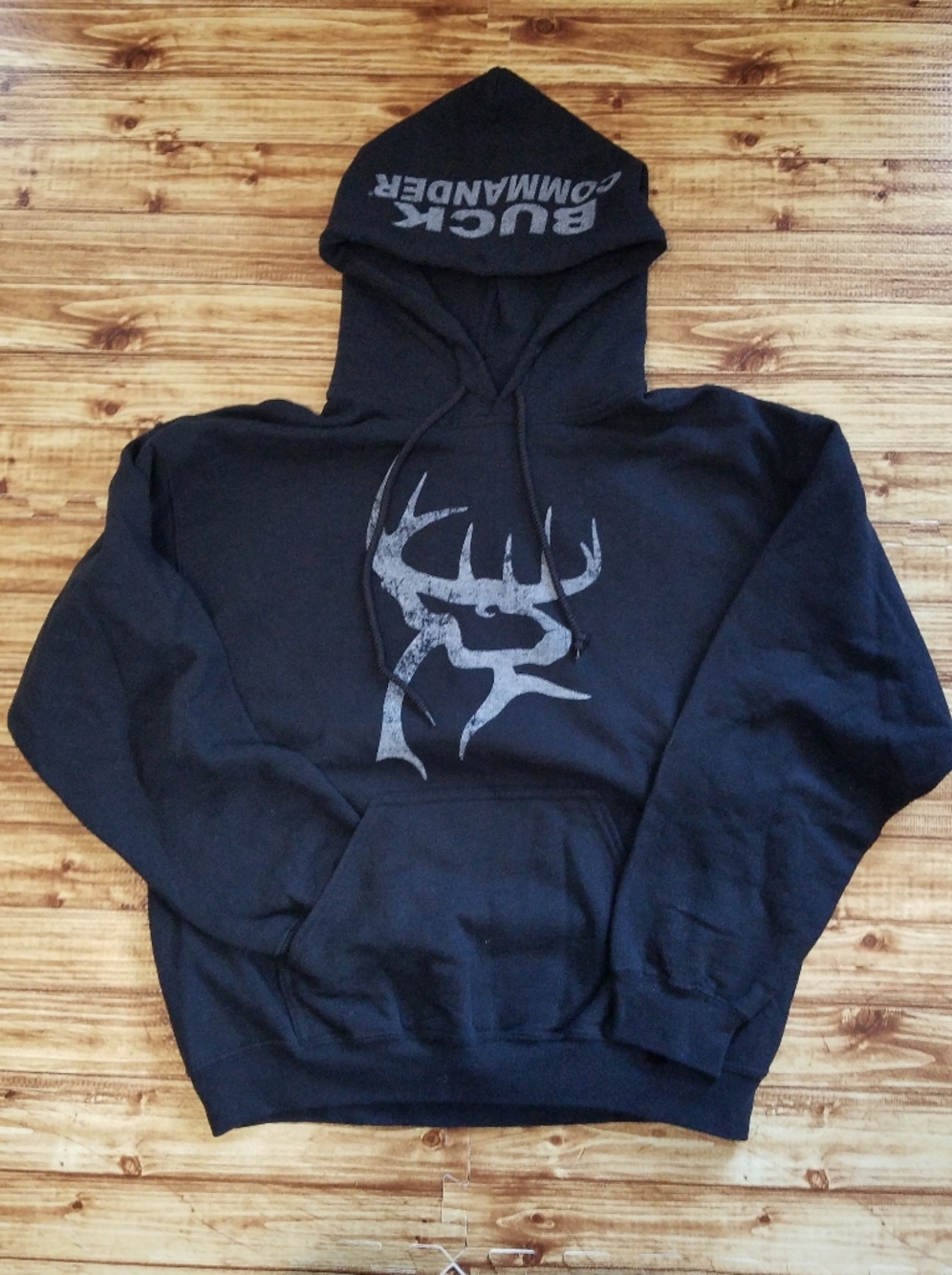 Buck Commander Men's Black Hoodie Medium M Hooded Sweatshirt Hunting Outdoor